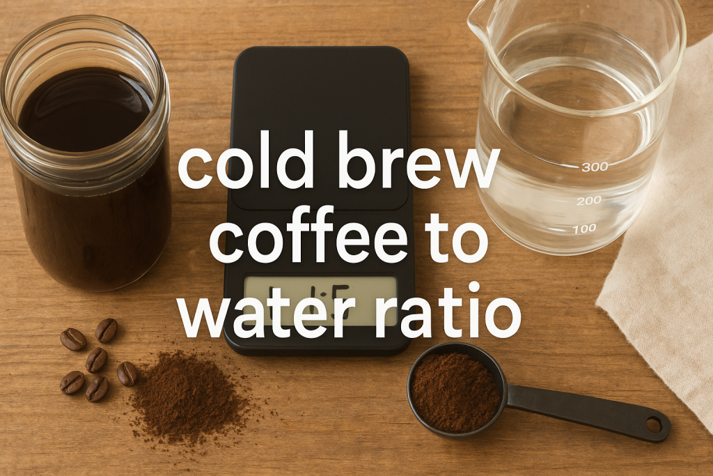 cold brew coffee to water ratio
