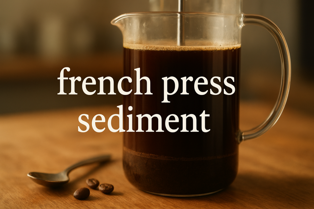 french press sediment