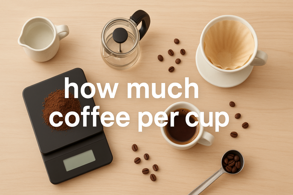 how much coffee per cup