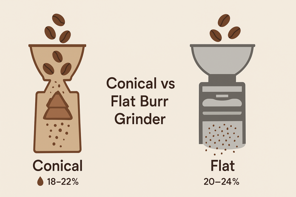 conical vs flat burr grinder