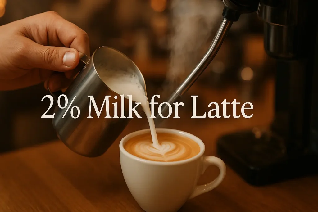 2% milk for latte