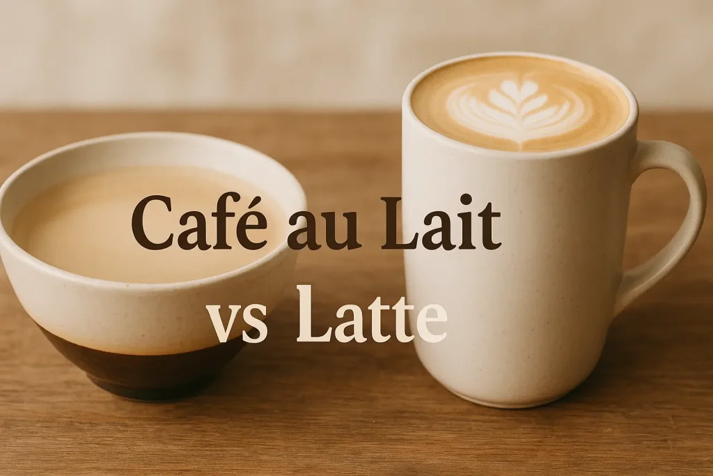 cafe au lait vs latte