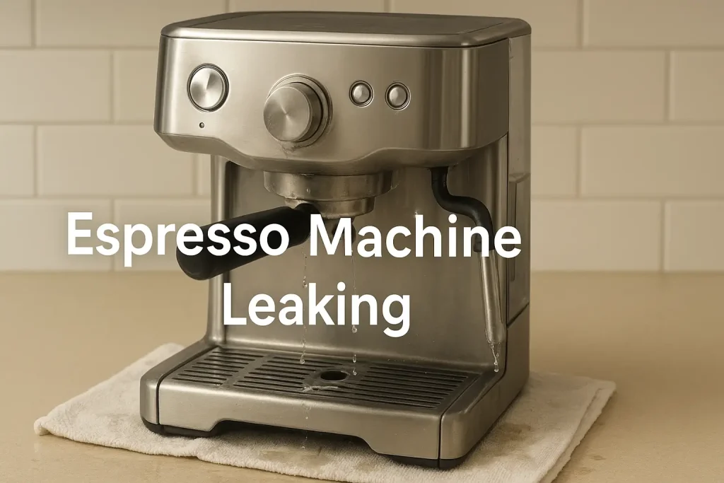 espresso machine leaking