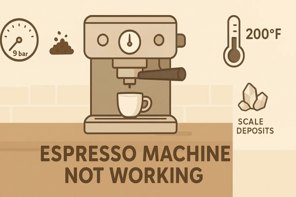 espresso machine not working