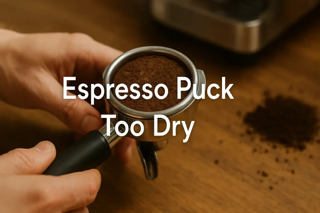 espresso puck too dry
