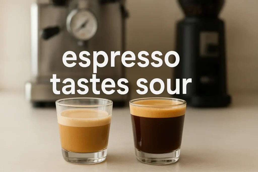 espresso tastes sour