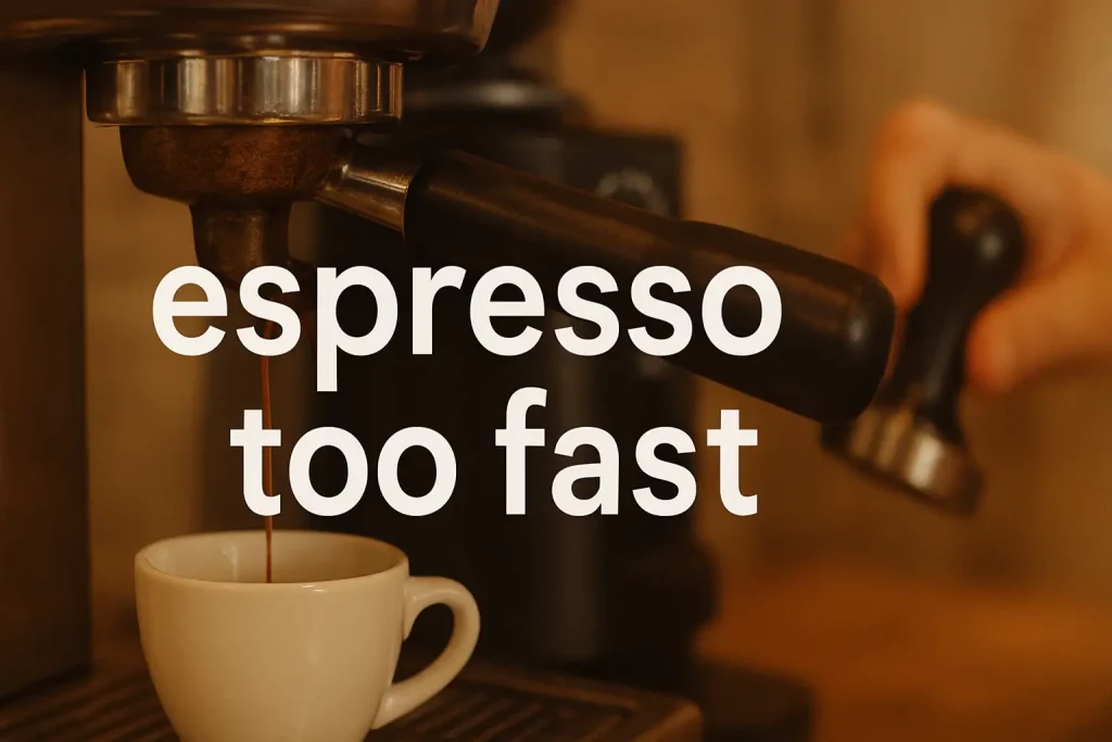 espresso too fast