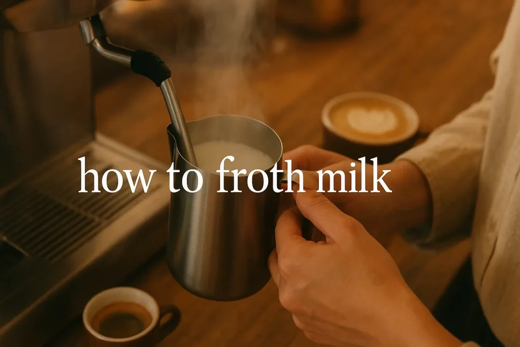 how to froth milk