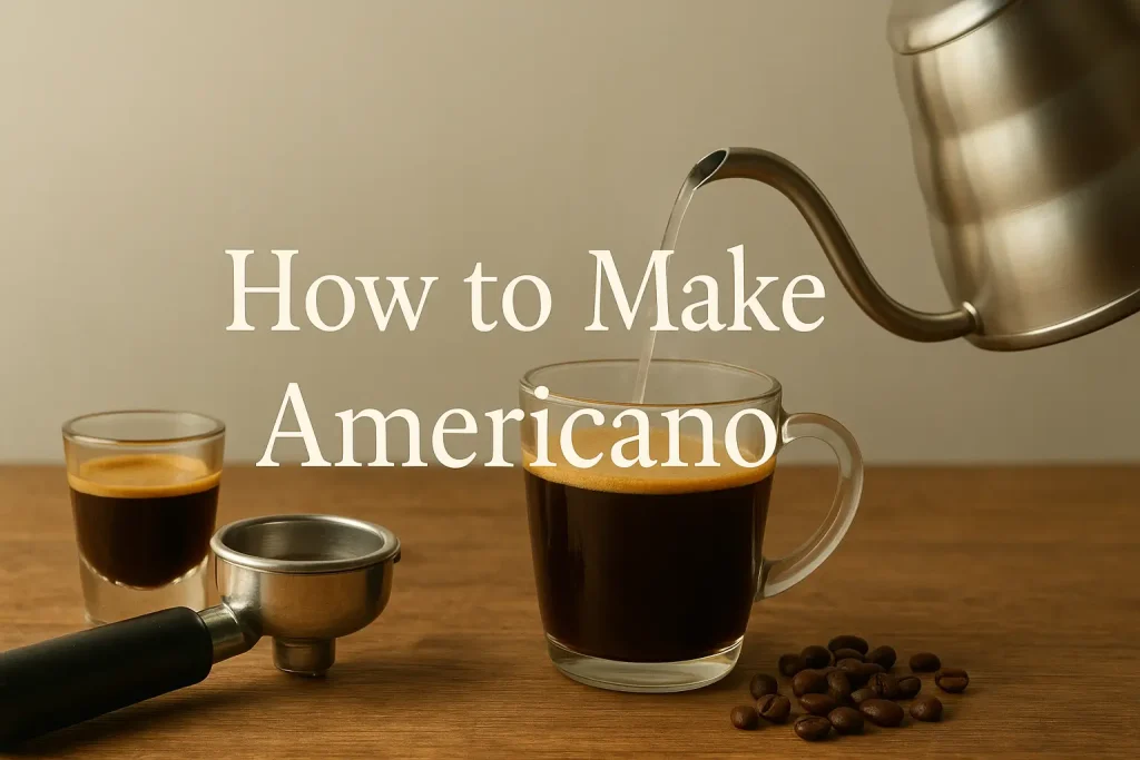 how to make americano
