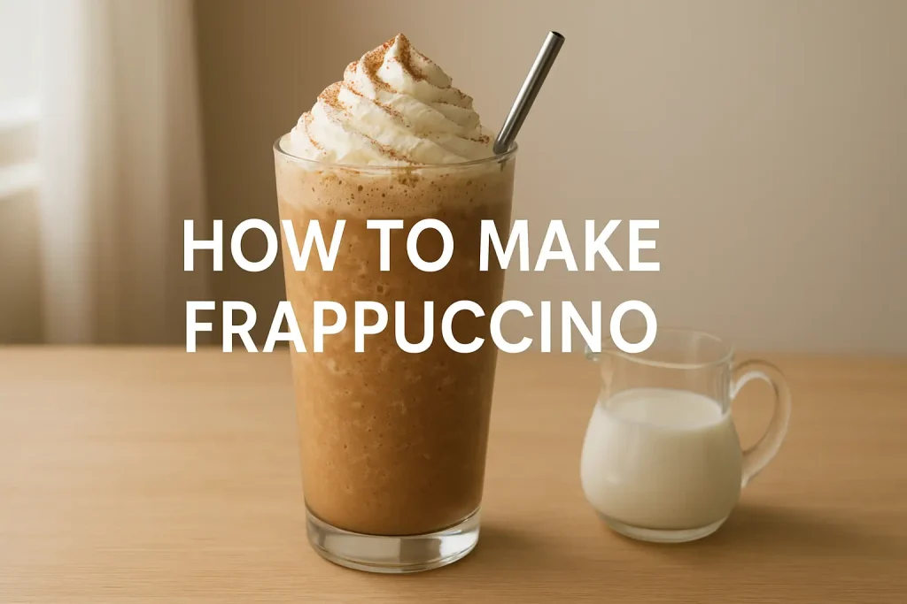 how to make frappuccino