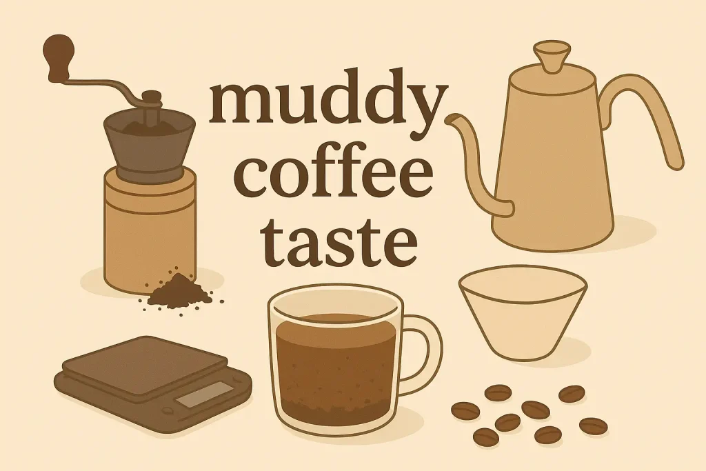 muddy coffee taste