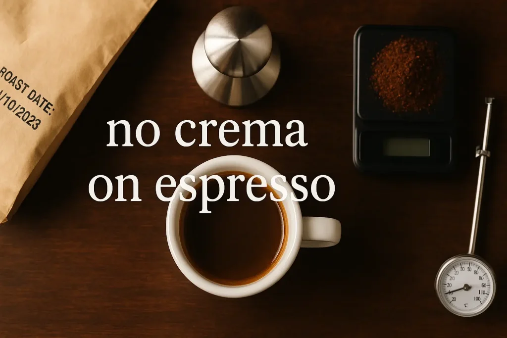 no crema on espresso