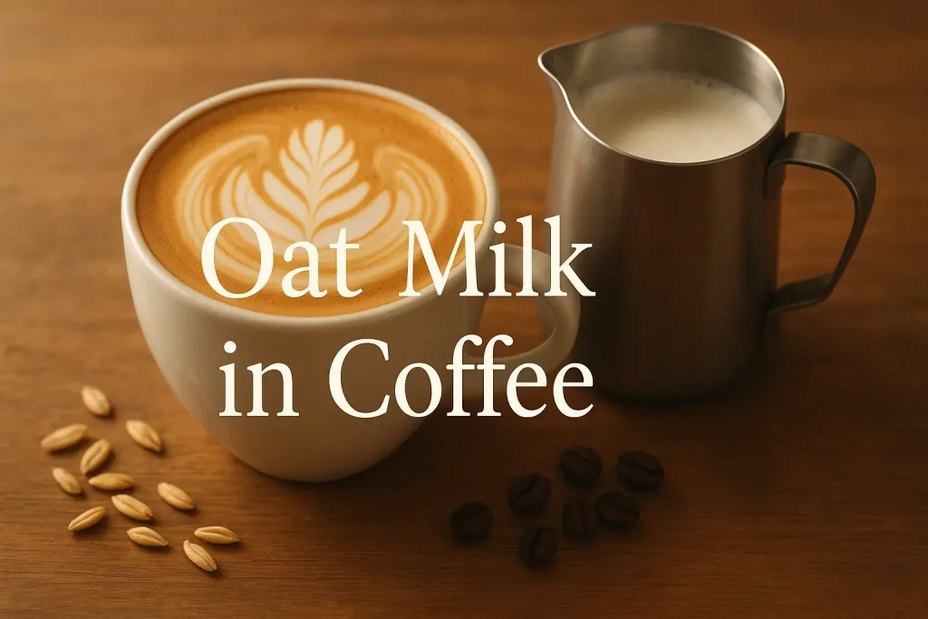 oat milk in coffee