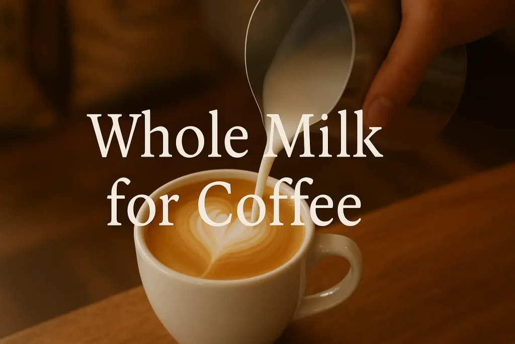 whole milk for coffee