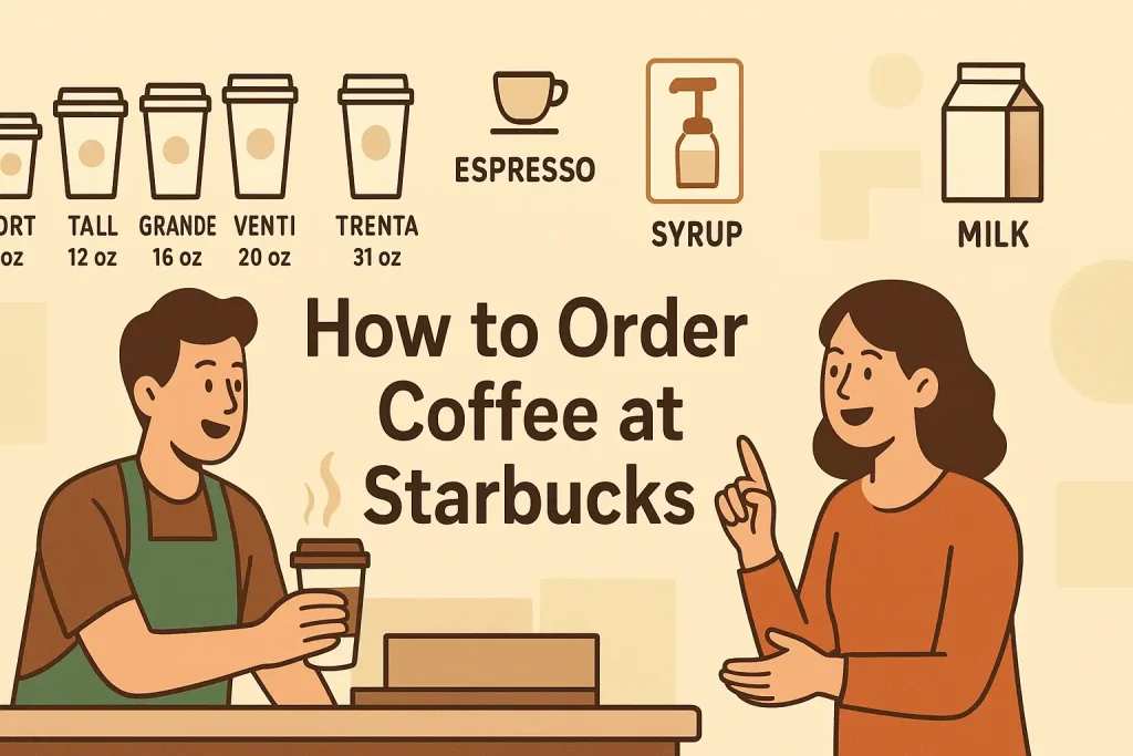 how to order coffee at starbucks