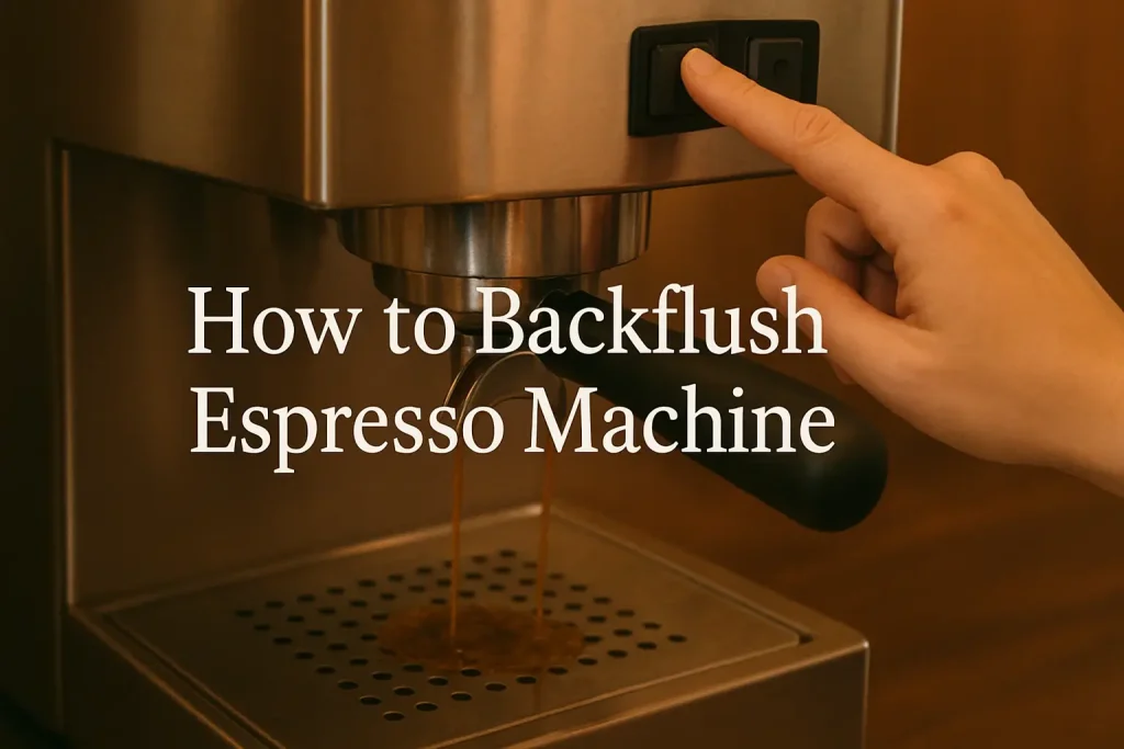 how to backflush espresso machine