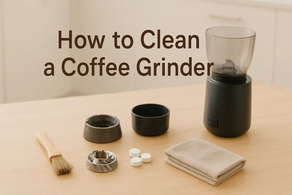 how to clean coffee grinder