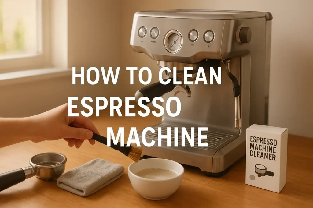 how to clean espresso machine