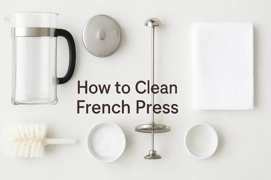 how to clean french press