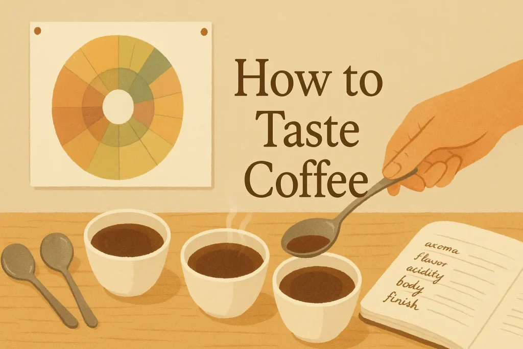 how to taste coffee