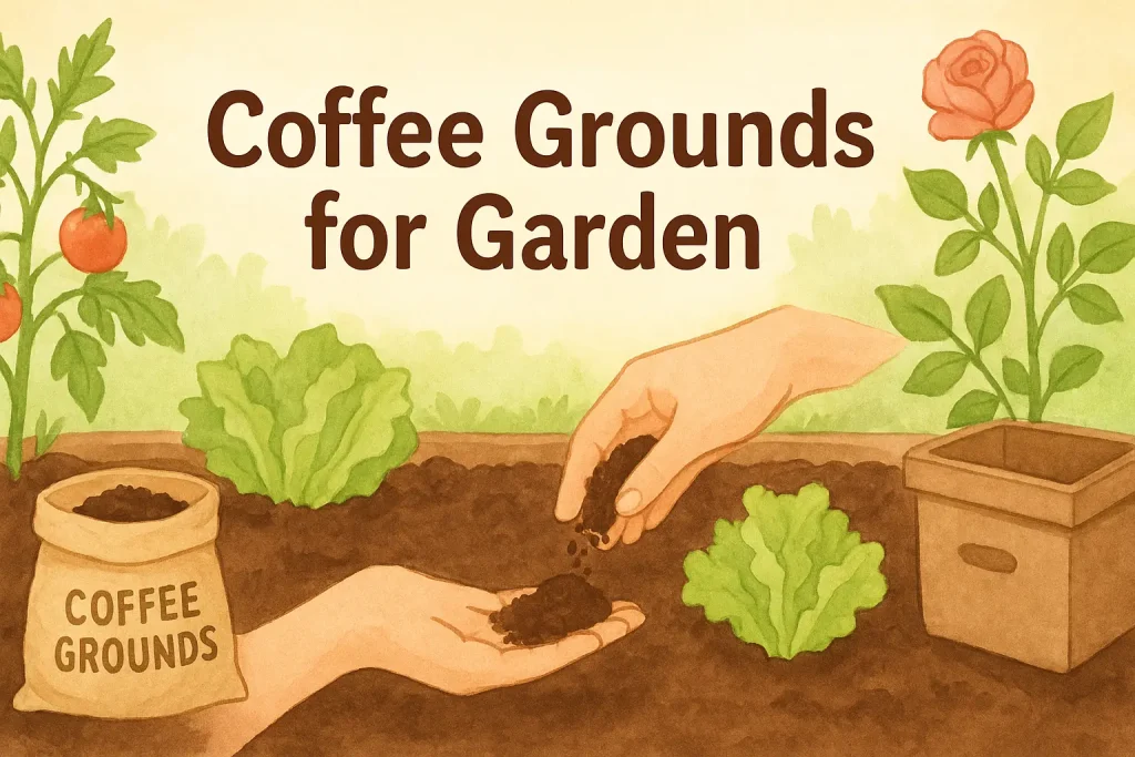 coffee grounds for garden