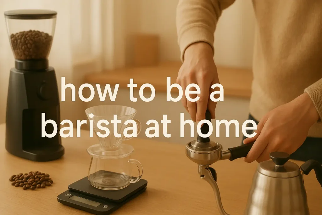 how to be a barista at home